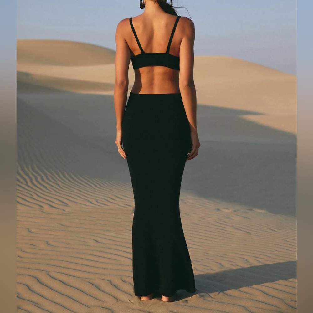 Cult Gaia Black Serita Knit Dress - Picture 4 of 12